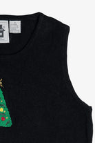 Vintage Storybook Knits Holiday Tree Ugly Christmas Sweater Vest (1990s)