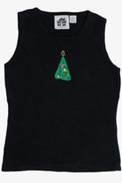 Vintage Storybook Knits Holiday Tree Ugly Christmas Sweater Vest (1990s)