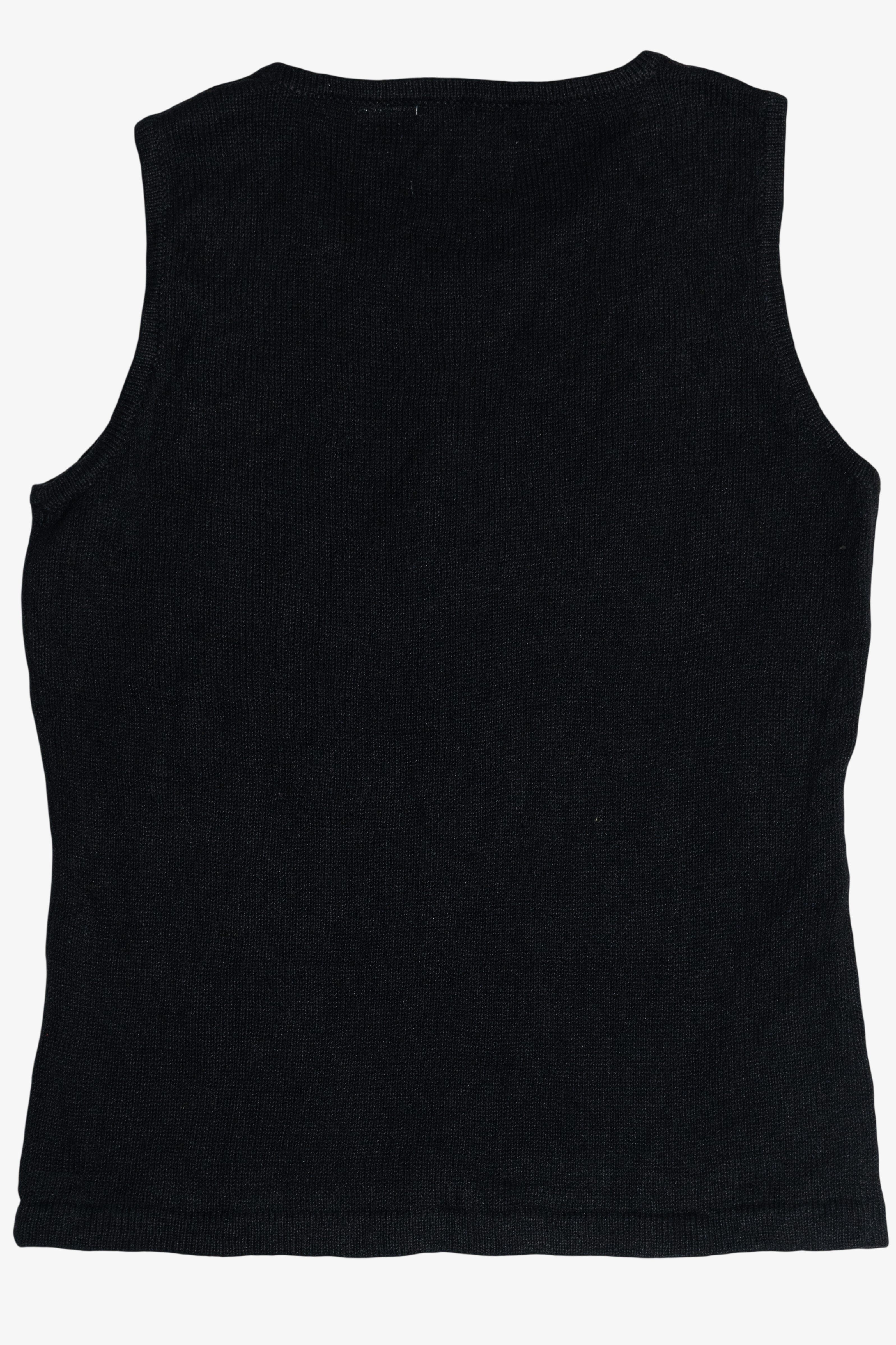 Vintage Storybook Knits Holiday Tree Ugly Christmas Sweater Vest (1990s)