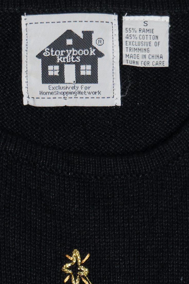 Vintage Storybook Knits Holiday Tree Ugly Christmas Sweater Vest (1990s)