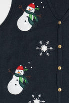 Vintage Croft & Barrow Snowmen Ugly Christmas Vest (1990s)