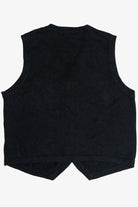 Vintage Beaded Poinsettia Flowers Ugly Christmas Vest (1990s)