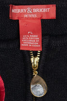 Vintage Merry & Bright Ornaments Ugly Christmas Vest (1990s)