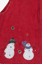 Vintage Christopher & Banks Snowmen Ugly Christmas Vest (1990s)