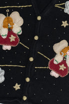 Vintage Angels In The Night Sky Ugly Christmas Vest (1990s)