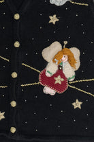 Vintage Angels In The Night Sky Ugly Christmas Vest (1990s)
