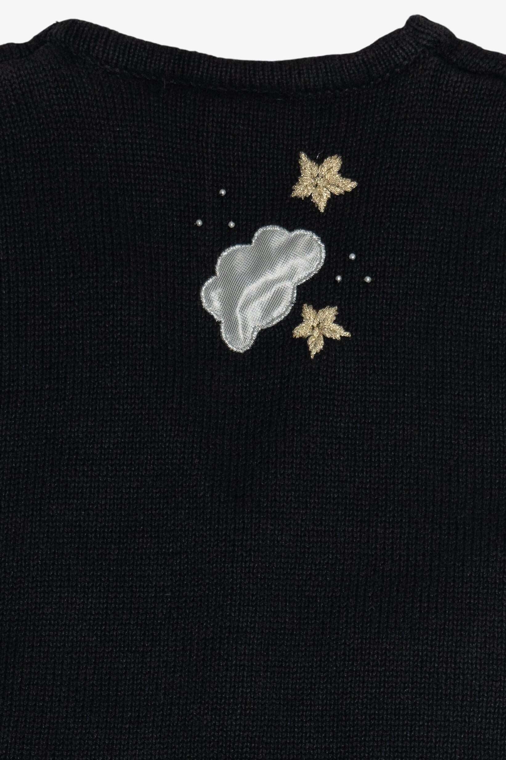 Vintage Angels In The Night Sky Ugly Christmas Vest (1990s)