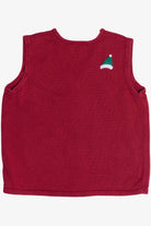 Vintage Bobbie Brooks Skiing Snowmen Ugly Christmas Vest (1990s)