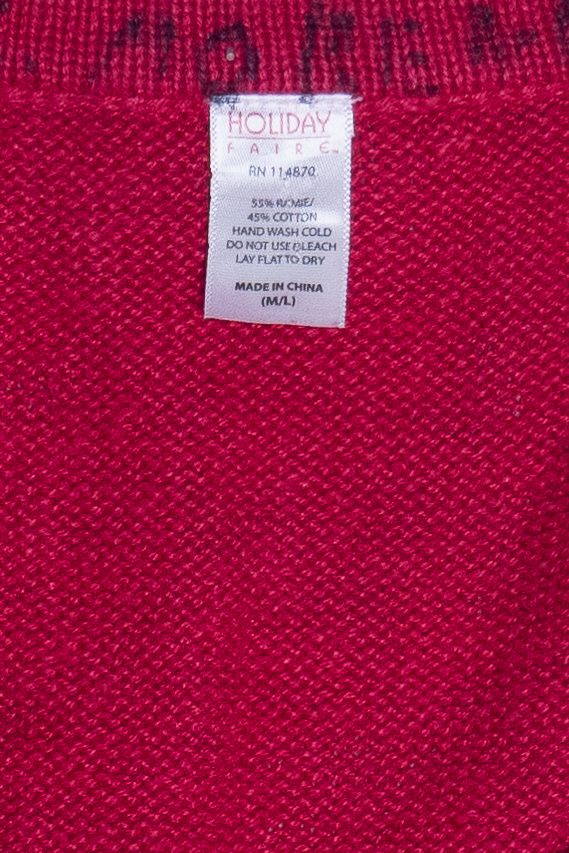 Vintage Holiday Faire Holly & Ivy Ugly Christmas Vest (2000s)