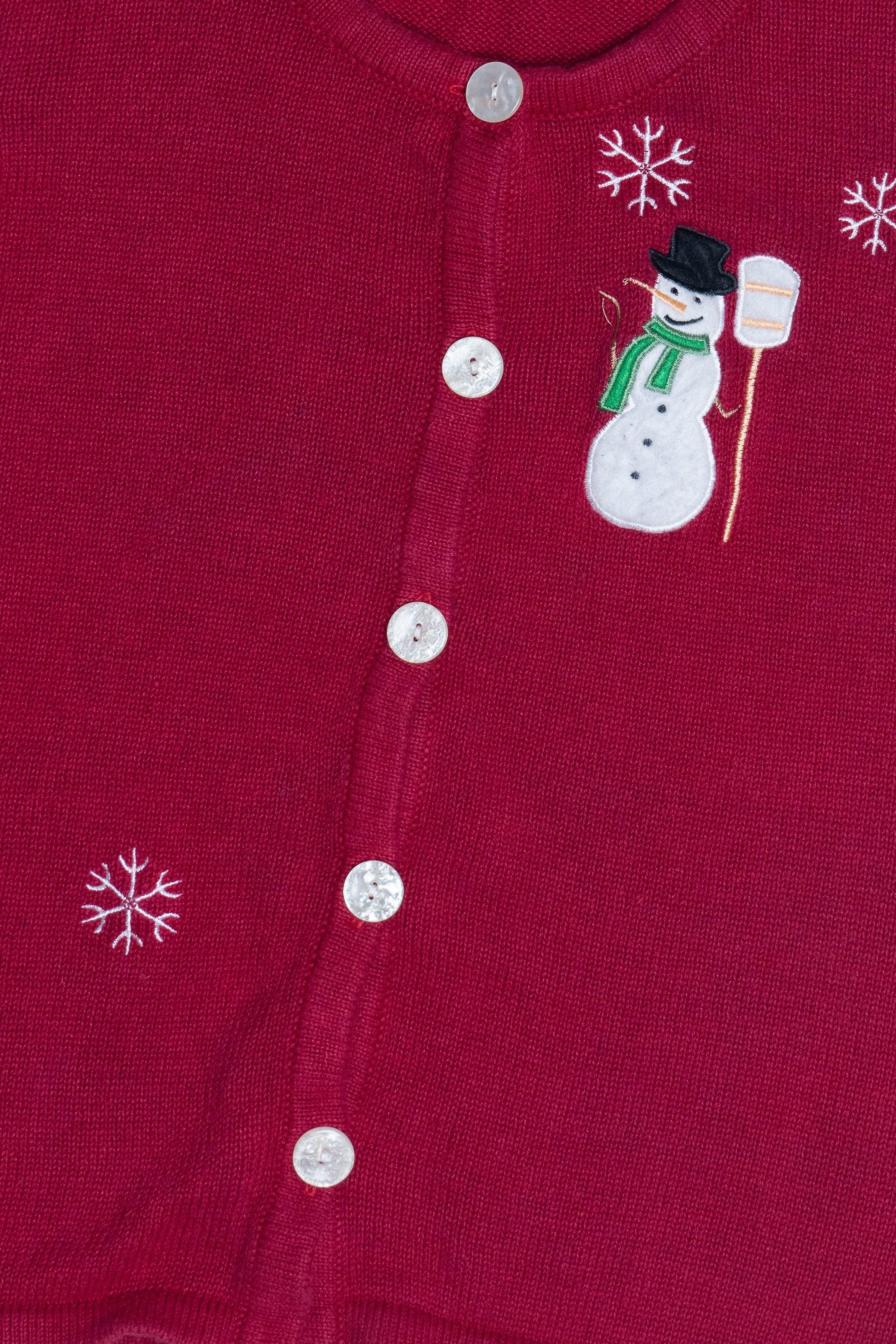 Vintage Red Snowman Ugly Christmas Vest (2000s)