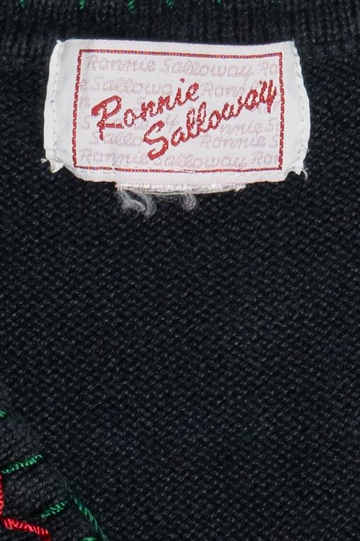 Vintage Ronnie Salloway Snowmen Patches Ugly Christmas Vest (1990s)
