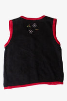 Black Beaded Birds Ugly Christmas Vest (2010s)
