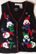 Vintage Let It Snow Ugly Christmas Vest (1990s)