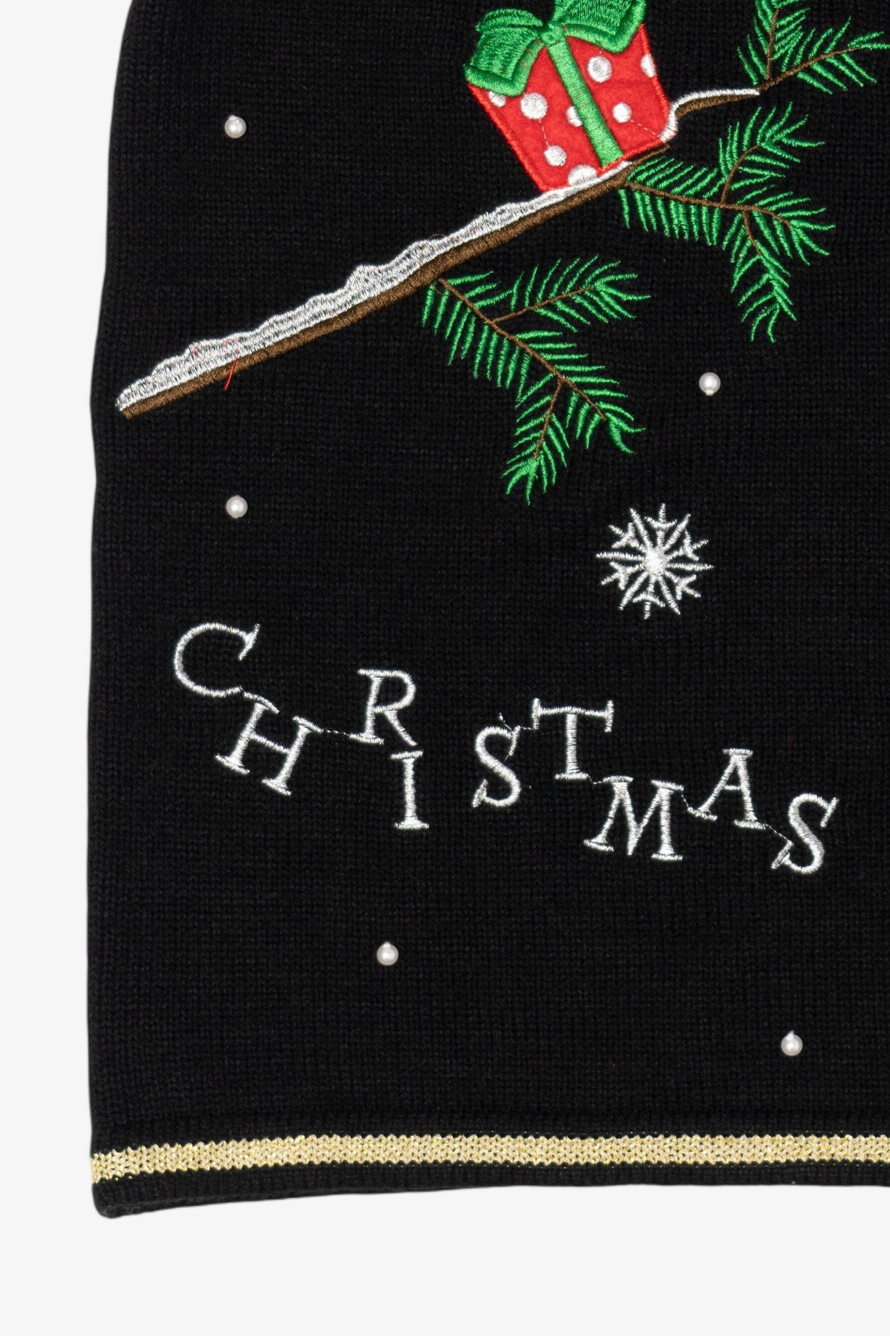 Black Holiday Time Elf Ugly Christmas Vest (2010s)