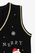 Black Holiday Time Elf Ugly Christmas Vest (2010s)