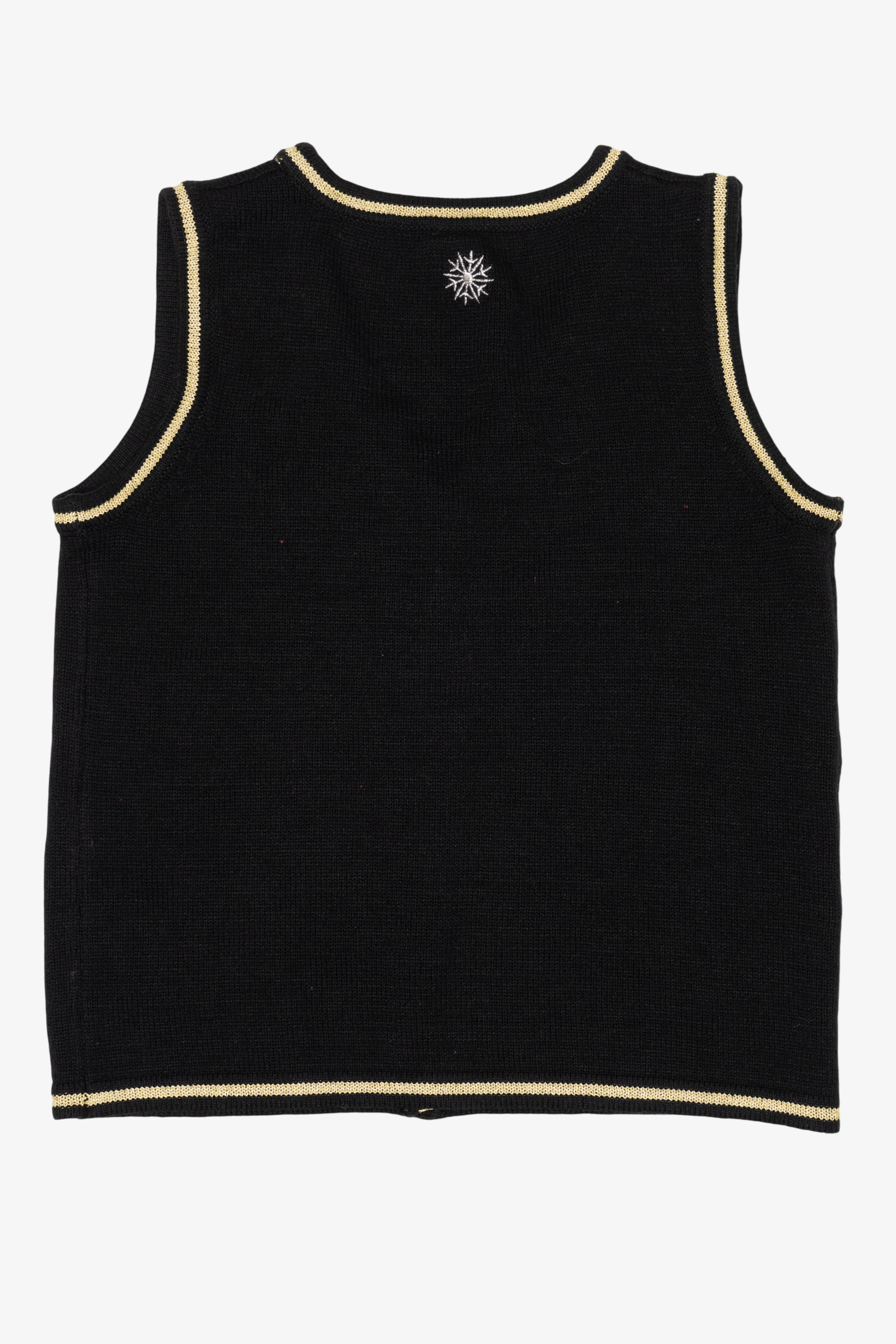 Black Holiday Time Elf Ugly Christmas Vest (2010s)