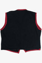 Vintage Poinsettia Garlands Ugly Christmas Vest (1990s)