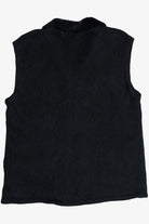Vintage Kim Rogers Faux Fur Collar Poinsettia Ugly Christmas Vest (1990s)