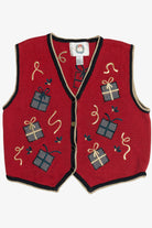 Vintage Christopher & Banks Presents Ugly Christmas Vest (1990s)