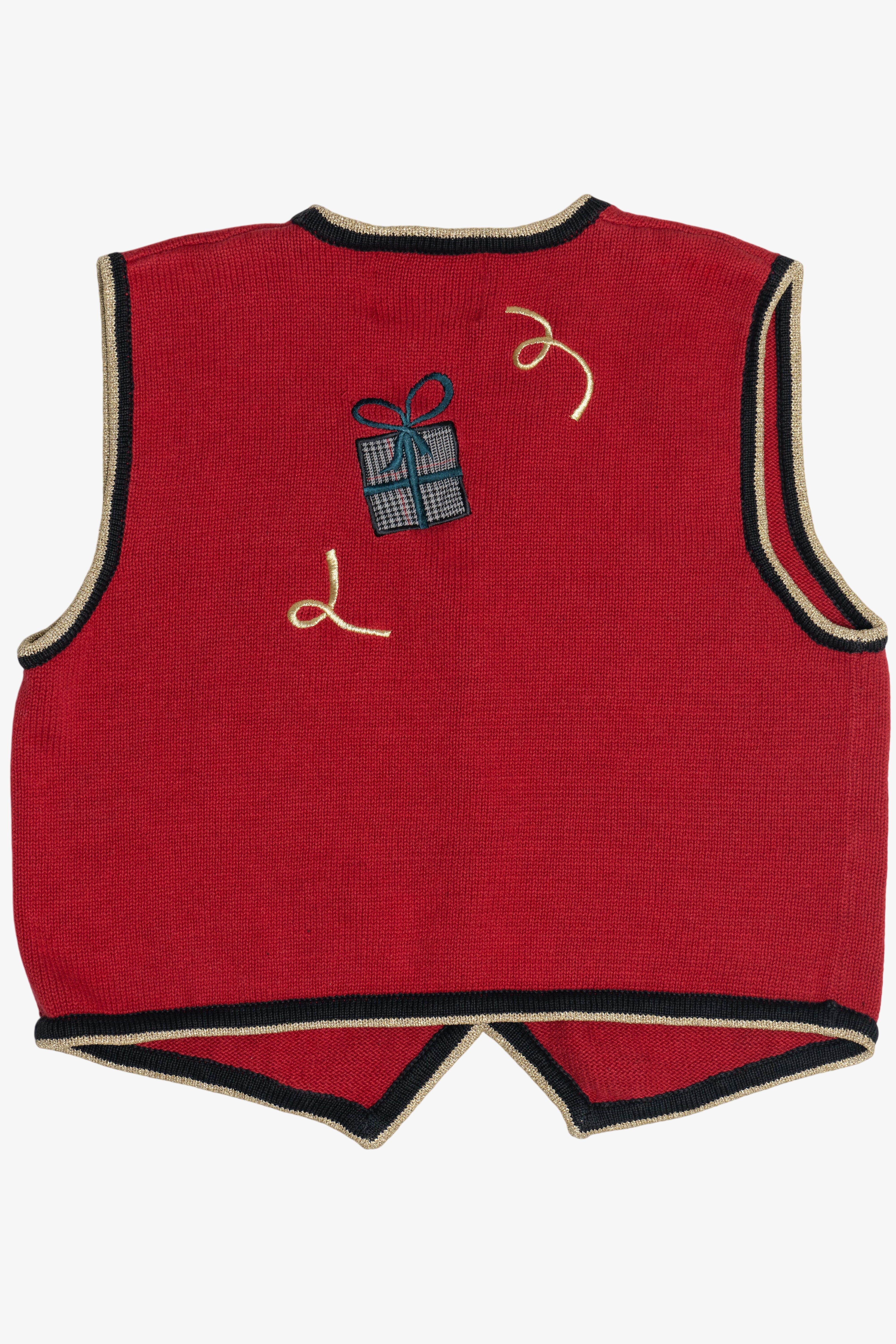 Vintage Christopher & Banks Presents Ugly Christmas Vest (1990s)
