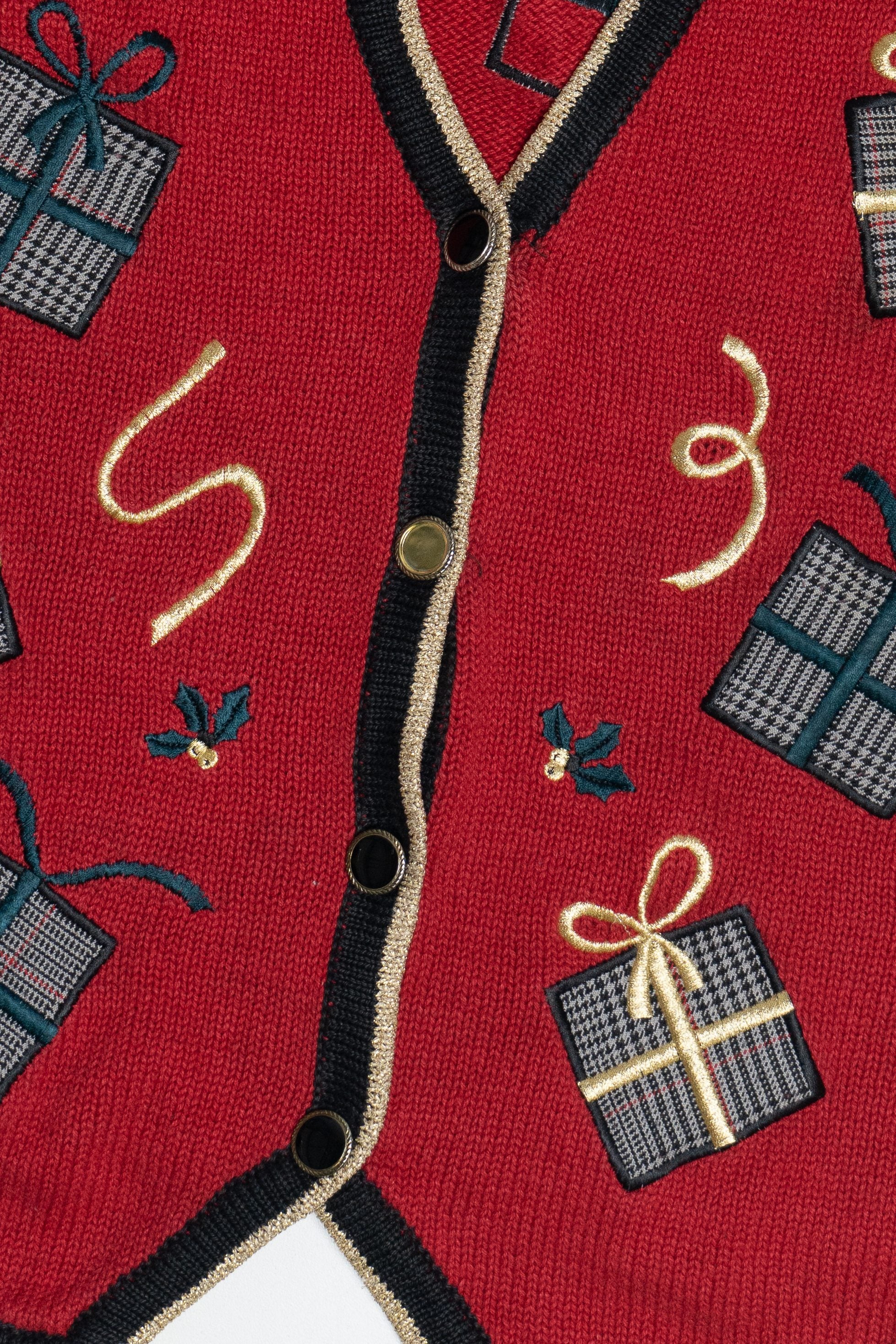 Vintage Christopher & Banks Presents Ugly Christmas Vest (1990s)