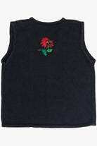 Vintage Bobbie Brooks Poinsettias Ugly Christmas Vest (1990s)