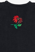 Vintage Bobbie Brooks Poinsettias Ugly Christmas Vest (1990s)