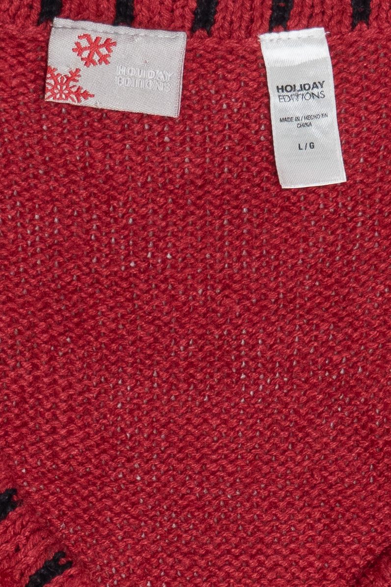 Vintage Holiday Editions Cute Reindeer Ugly Christmas Sweater (1990s)