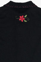 Vintage Blair Poinsettias Ugly Christmas Vest (1990s)
