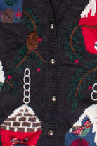 Vintage Capacity Festive Birdhouses Ugly Christmas Vest