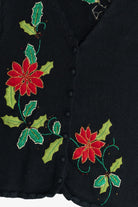 Vintage Designers Originals Studio Flowers Ugly Christmas Vest (1990s)
