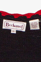 Vintage Bechamel Hand Knit Cardinals & Holly Ugly Christmas Vest