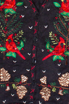 Beaded Embroidered Woodland Cardinals Bobbie Brooks Ugly Christmas Vest (2000s)