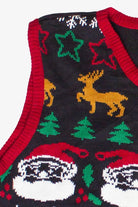 Festive Christmas Pattern Pullover Ugly Christmas Vest (2020s)
