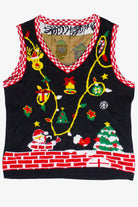 Santa in the Chimney Pullover Ugly Christmas Vest (2020s)