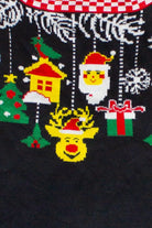 Santa in the Chimney Pullover Ugly Christmas Vest (2020s)