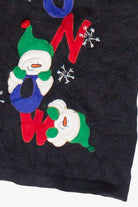 Let It Snow Snowmen White Stag Ugly Christmas Vest (2000s)