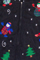 Vintage Erika Christmastime Snowmen Ugly Christmas Sweater (2000s)