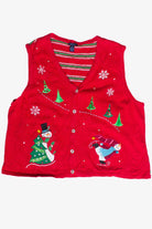 Winter Fun Snowmen Westbound Ugly Christmas Vest (2000s)