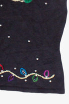 Vintage Christmas Lights Zip Up Ugly Christmas Vest (2000s)