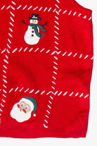 Vintage Croft & Barrow Hand Stitching Christmas Patches Ugly Christmas Vest (2000s)