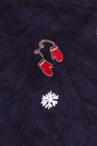Vintage Winter Wear Hand Embroidered Ugly Christmas Vest (2000s)