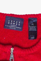 Crazy Horse Holiday Patches Bell Zip Up Ugly Christmas Vest (2000s)