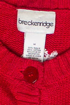 Vintage Breckenridge Embroidered Sequin Snowflakes Ugly Christmas Vest (2000s)