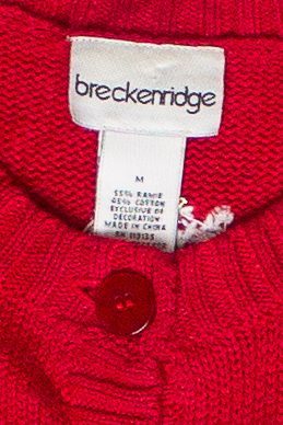 Vintage Breckenridge Embroidered Sequin Snowflakes Ugly Christmas Vest (2000s)