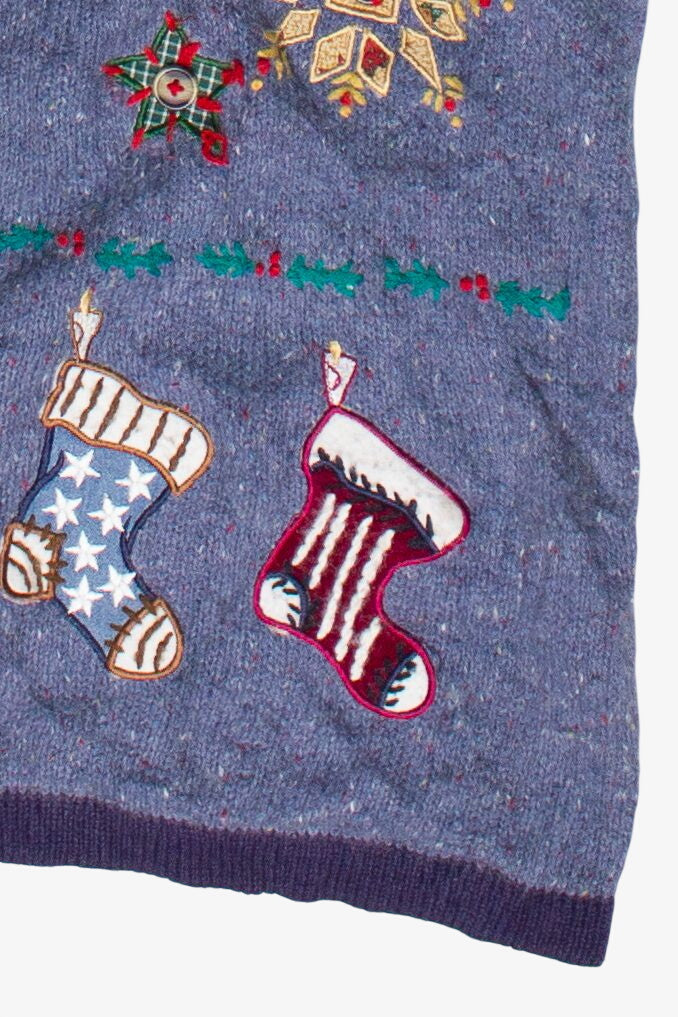Vintage Victoria Jones Rustic American Christmas Ugly Christmas Vest (2000s)