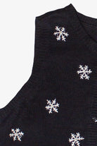 Embroidered Snowflake Pattern Russ Ugly Christmas Vest (2000s)