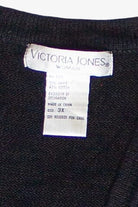 Embroidered Ribbons Holiday Plants Victoria Jones Ugly Christmas Vest (2000s)