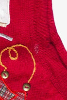 Vintage Ice Skates & Mittens Basic Editions Ugly Christmas Vest (2000s)