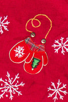 Vintage Ice Skates & Mittens Basic Editions Ugly Christmas Vest (2000s)